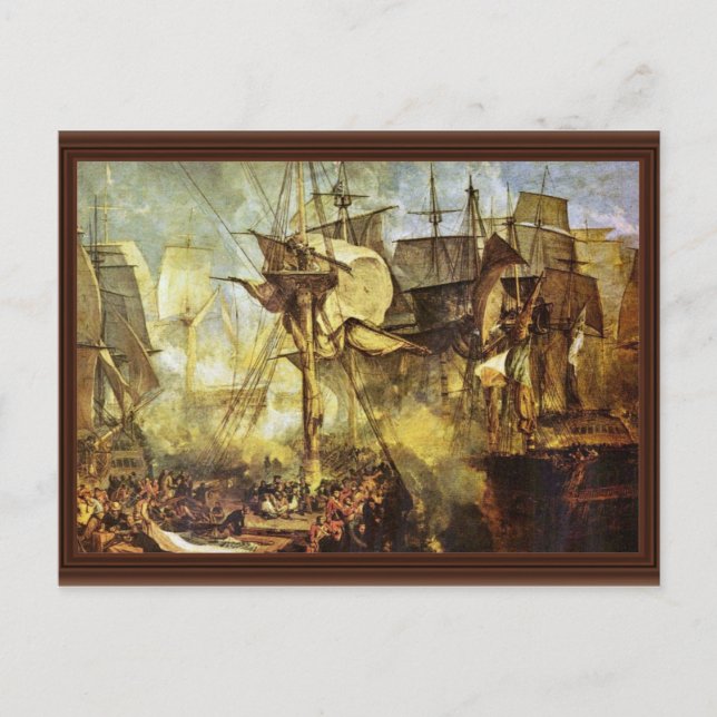 The Battle Of Trafalgar By Steuerbordbesanwanten V Postcard (Front)