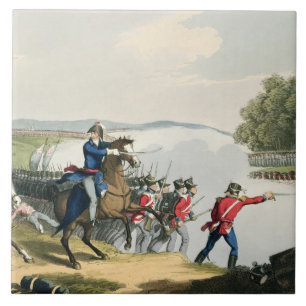 The Battle of Waterloo Decided by the Duke of Well Ceramic Tile