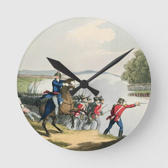 The Battle of Waterloo Decided by the Duke of Well Round Clock (Front)