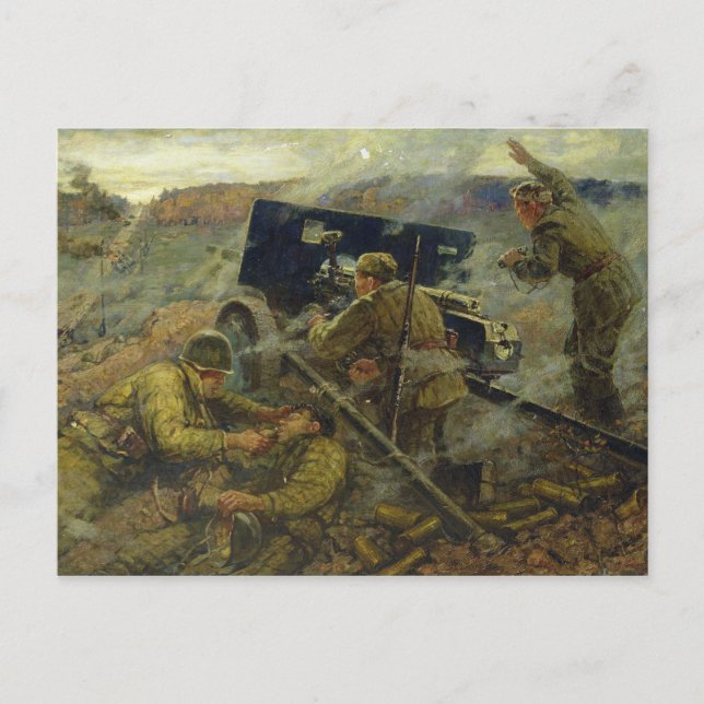 The Battle of Yelnya near Moscow in 1941 Postcard (Front)