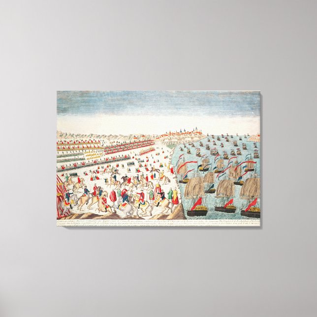 The Battle of Yorktown, 19th October 1781 Canvas Print (Front)