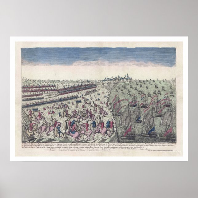 The Battle of Yorktown Print 1781 (Front)