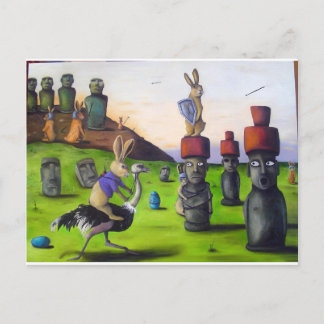 The_Battle_over_Easter_Island[1] Postcard