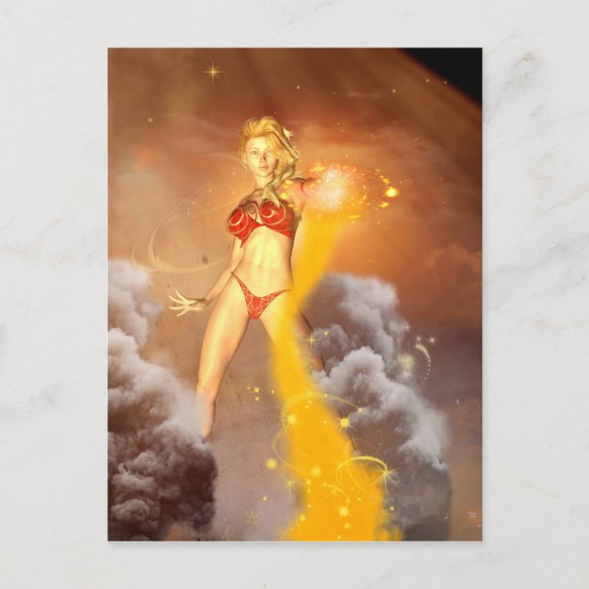 The bautiful mystical elf postcard (Front)
