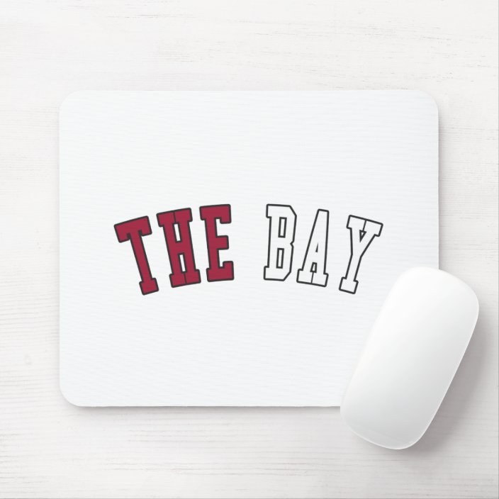 The Bay in California State Flag Colors Mousepad