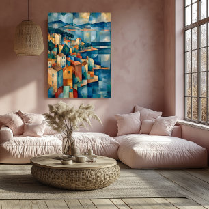 The Bay of Marseille  Reinterpretation Masterpiece Poster