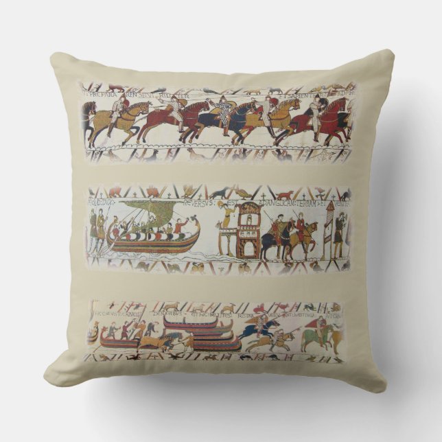The Bayeux Tapestry a3 Outdoor Pillow (Front)