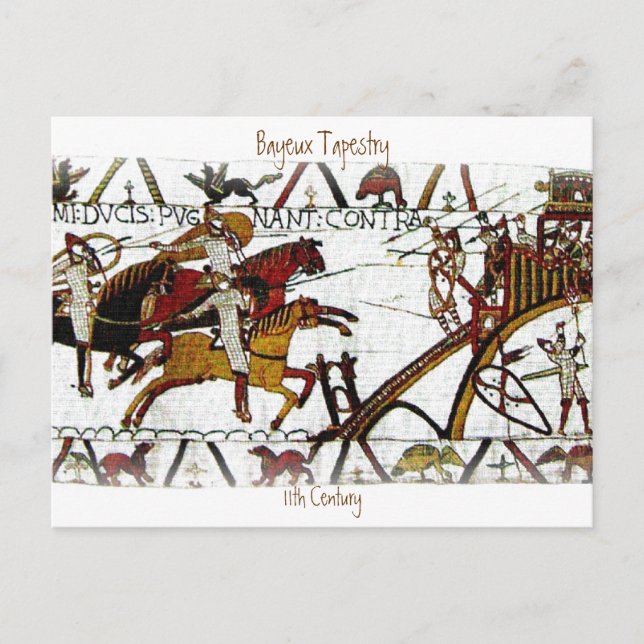 The Bayeux Tapestry a6 Postcard (Front)