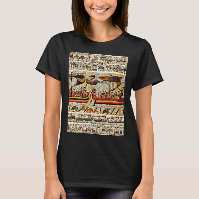 The Bayeux Tapestry Viking Ships  T-Shirt (Front)