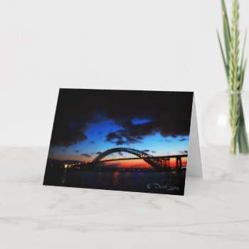The Bayonne Bridge Note Card by Solasmoon at Zazzle