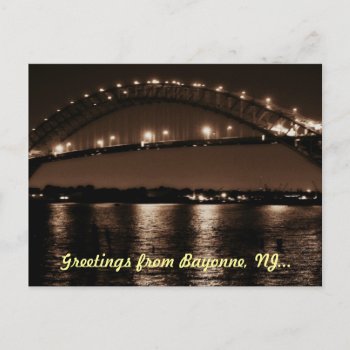 The Bayonne Bridge Postcard by Solasmoon at Zazzle