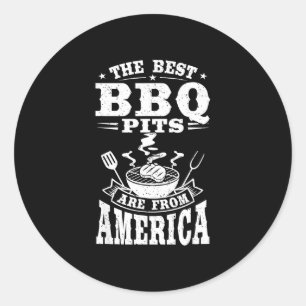 The bbq pits are from america grill cookout classic round sticker