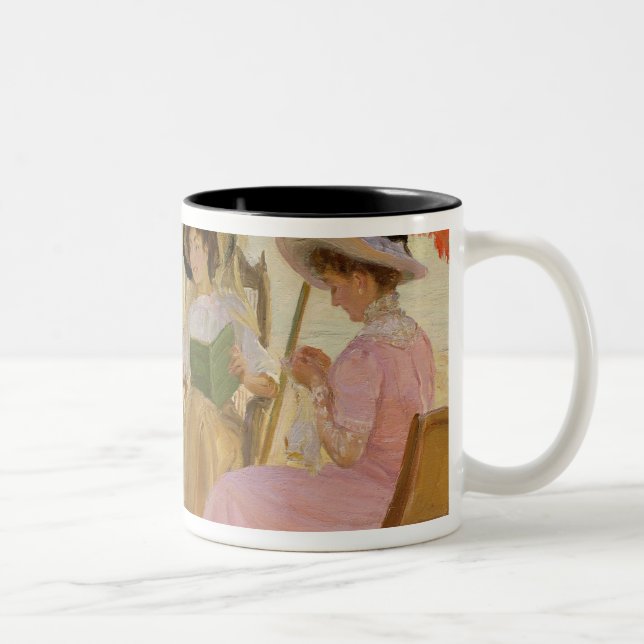 The Beach, 1929 Two-Tone Coffee Mug (Right)