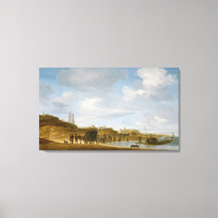 The Beach at Egmond-an-Zee Canvas Print
