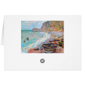 The Beach at Etretat Claude Monet (Back Horizontal)