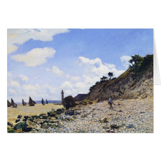 The Beach at Honfleur, 1865 Claude Monet Cards (Front Horizontal)