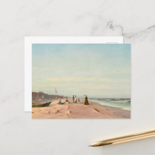 The Beach At Long Branch, New Jersey   Postcard