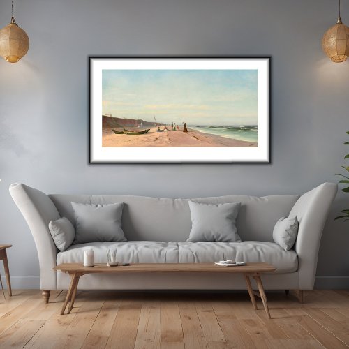 The Beach At Long Branch New Jersey  Poster