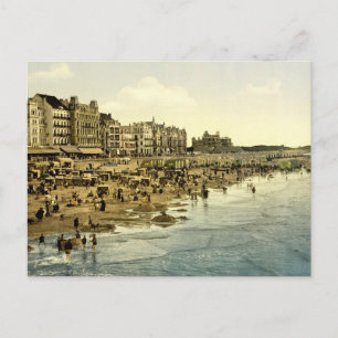 The beach at Ostend Belgium Postcard