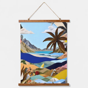The Beach Bound Surrealist Hanging Tapestry