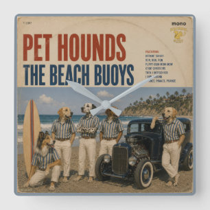 The Beach Buoys Album: a parody Square Wall Clock