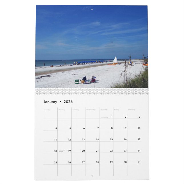 THE BEACH CALENDAR (Jan 2026)