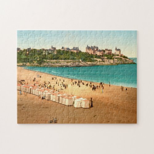 The Beach Dinard France Jigsaw Puzzle