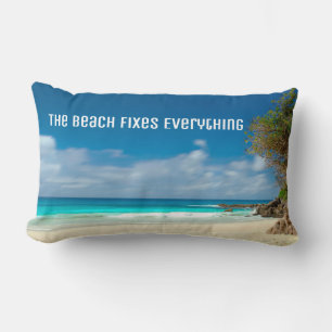 The Beach Fixes Everything Lumbar Pillow