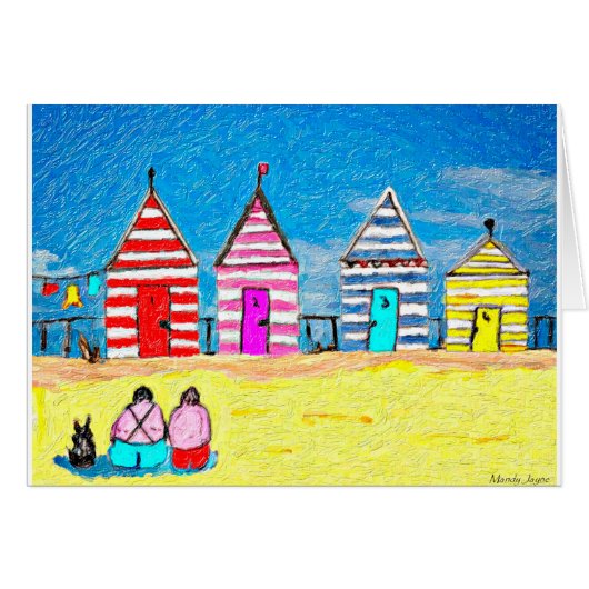 The Beach Huts Cards (Front Horizontal)
