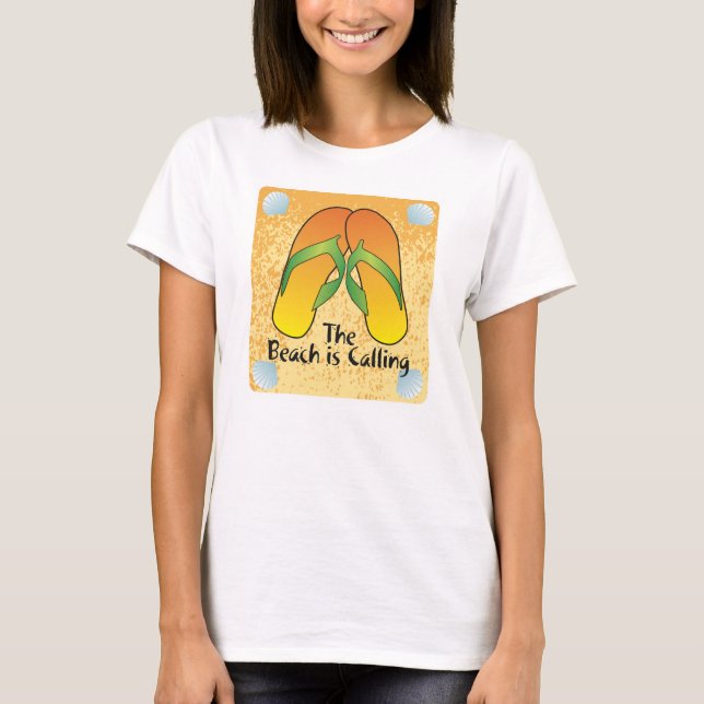 The Beach is Calling T-Shirt (Front)