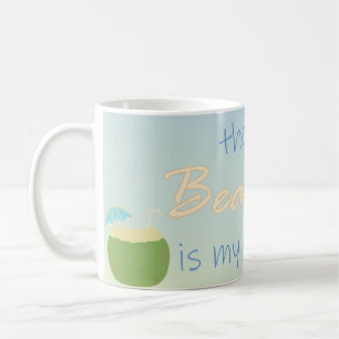 The Beach Is My Happy Place Coffee Mug