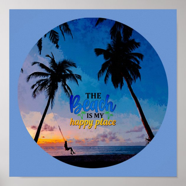 Graman Cartello In Lamiera Vintage 'The Garden Is My Happy Place' - 20x30 Cm, 4 Fori