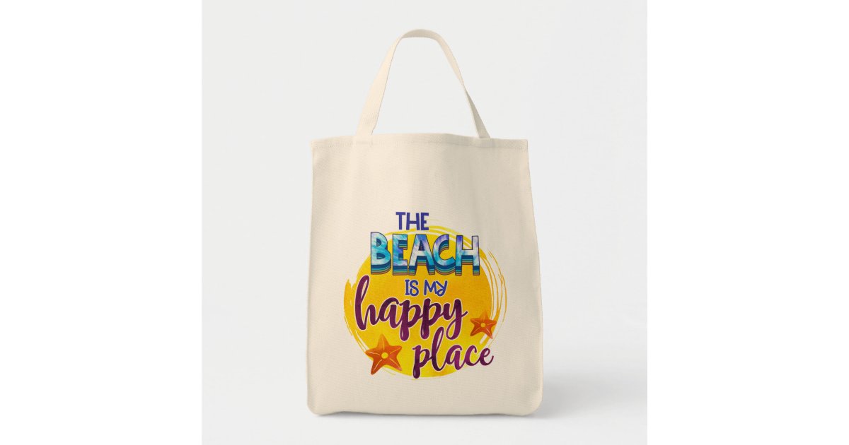 The Beach Is My Happy Place Tote