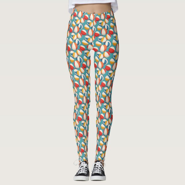 The Beach Is Where Worries Fade Away Leggings (Front)