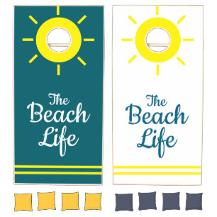 The Beach Life Cornhole Set