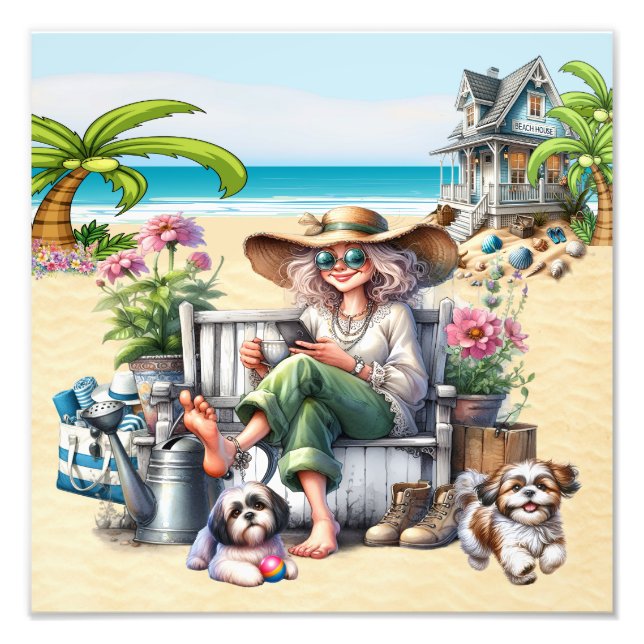 The Beach - My Happy Place Photo Print (Front)