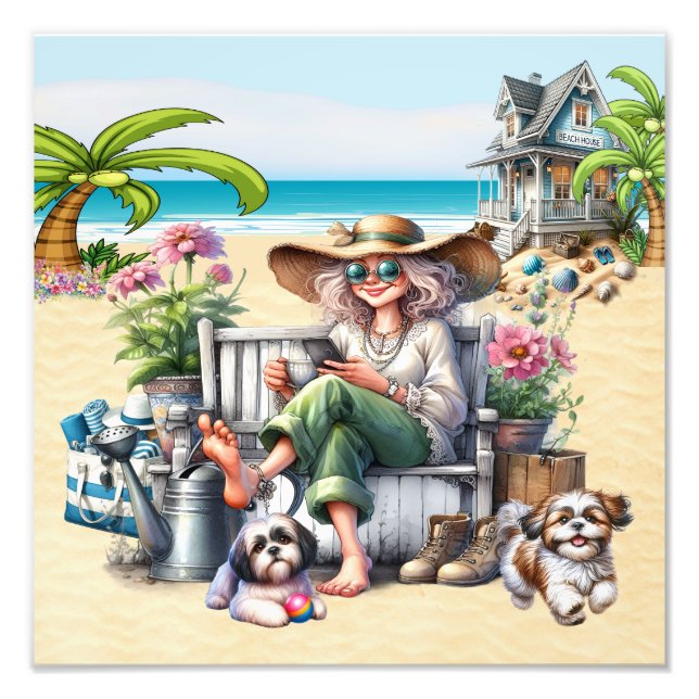 The Beach - My Happy Place Photo Print (Front)