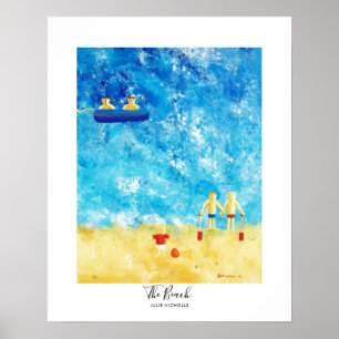 The Beach Painting Poster