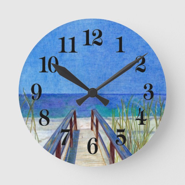 The Beach Round Clock (Front)