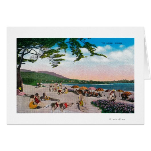 The Beach Scene at Carmel, California (Front Horizontal)