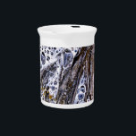 THE BEACH, SEAWEED, WATER AND SAND BEVERAGE PITCHER<br><div class="desc">A photographic design of sea water,  seaweed and sand.</div>