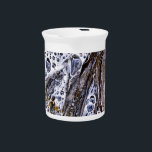 THE BEACH, SEAWEED, WATER AND SAND BEVERAGE PITCHER<br><div class="desc">A photographic design of sea water,  seaweed and sand.</div>