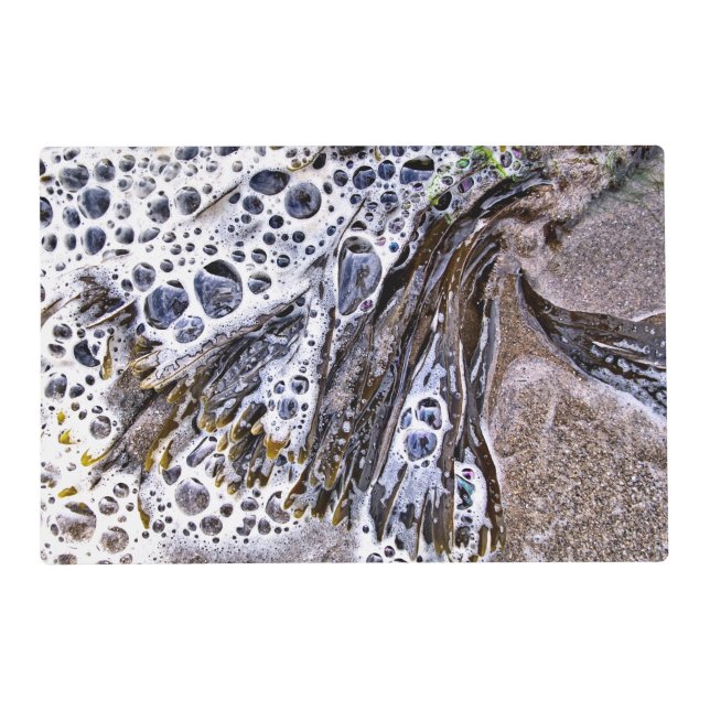 THE BEACH, SEAWEED, WATER AND SAND PLACEMAT (Front)
