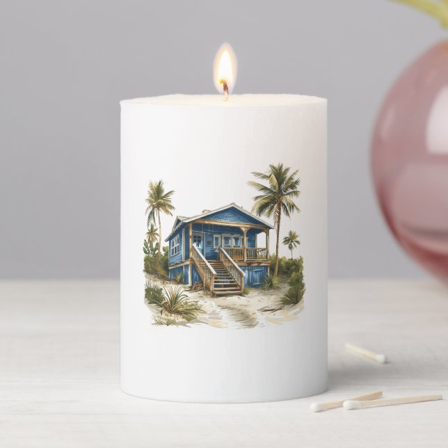 The Beach Shack - Home at the Beach Pillar Candle (In Situ)