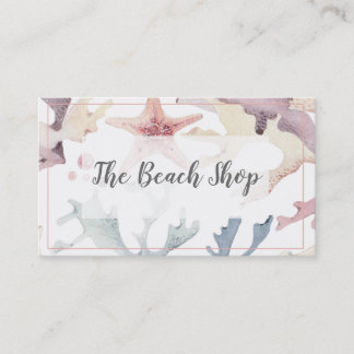 'The Beach Shop' Coastal Business Card