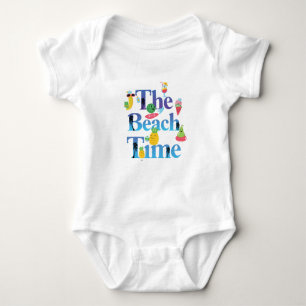 The Beach Time Baby Bodysuit