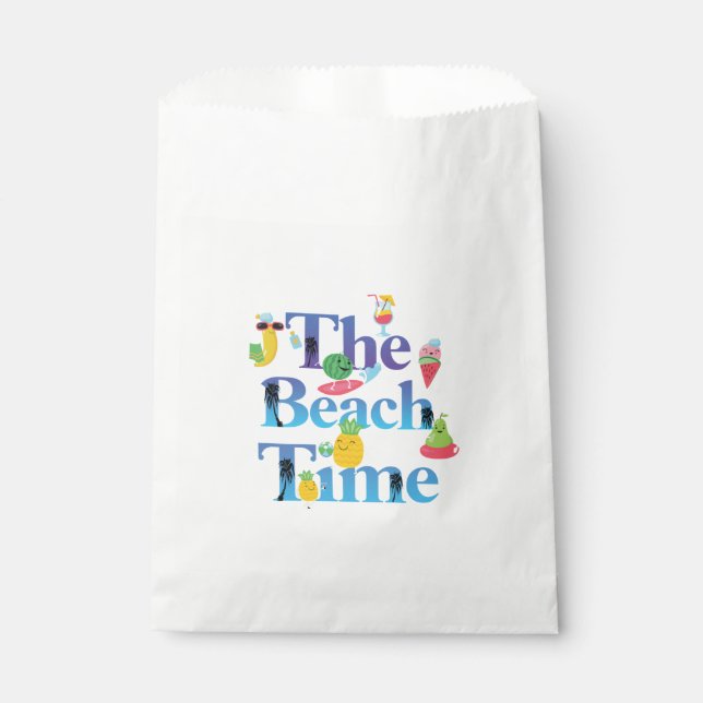 The Beach Time Favor Bag (Front)