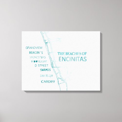 The Beaches of Encinitas Canvas