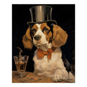 The Beagle Dog 003 - Odessa Leyendecker Poster