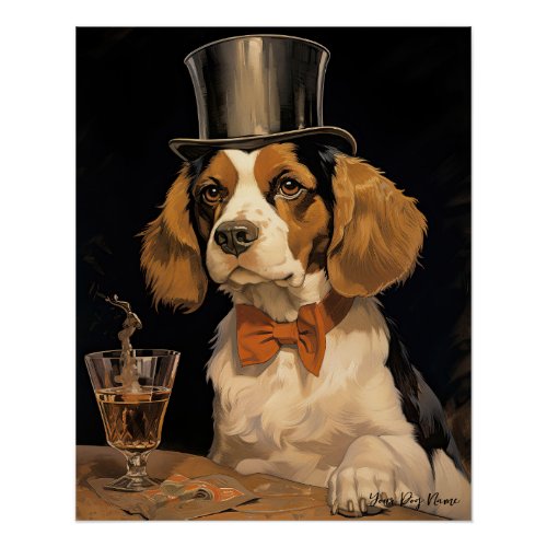 The Beagle Dog 003 _ Odessa Leyendecker Poster